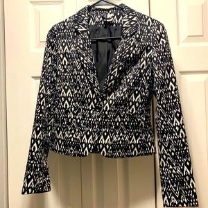 H&M black and white blazer